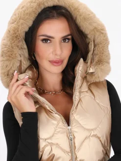 Faina Damen Weste in ecru