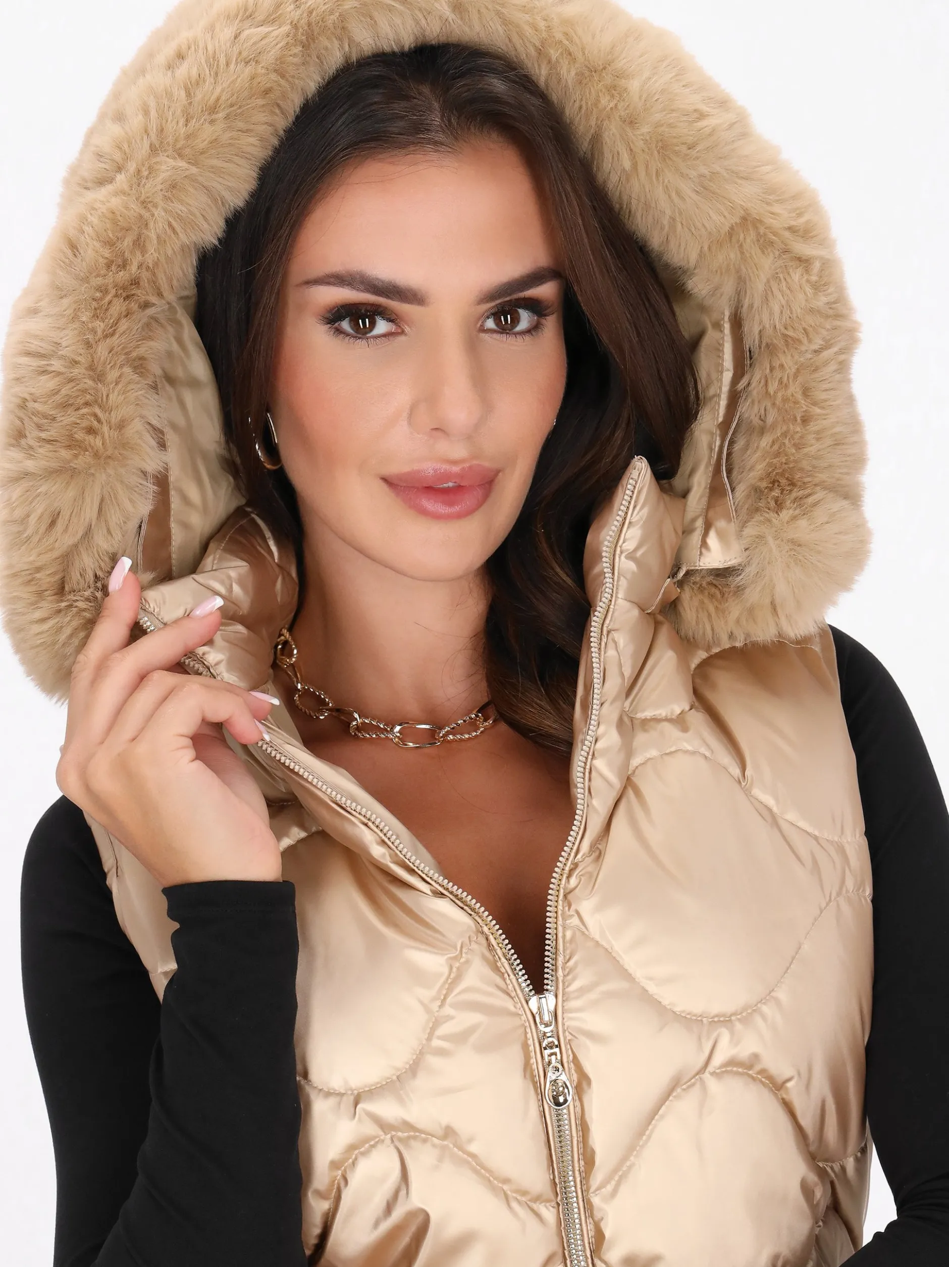 Faina Damen Weste in ecru