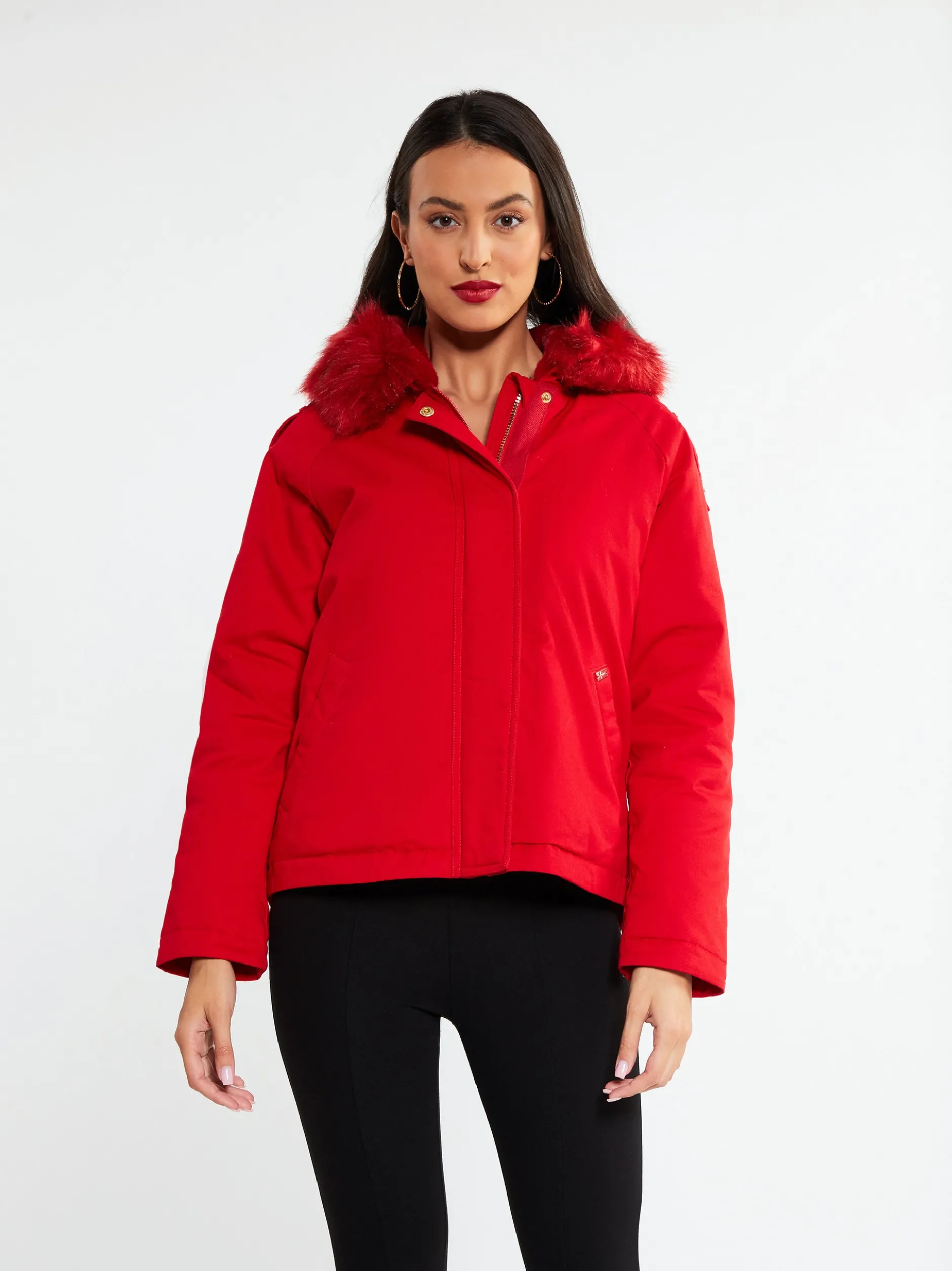 Faina Damen Winterjacke in rot