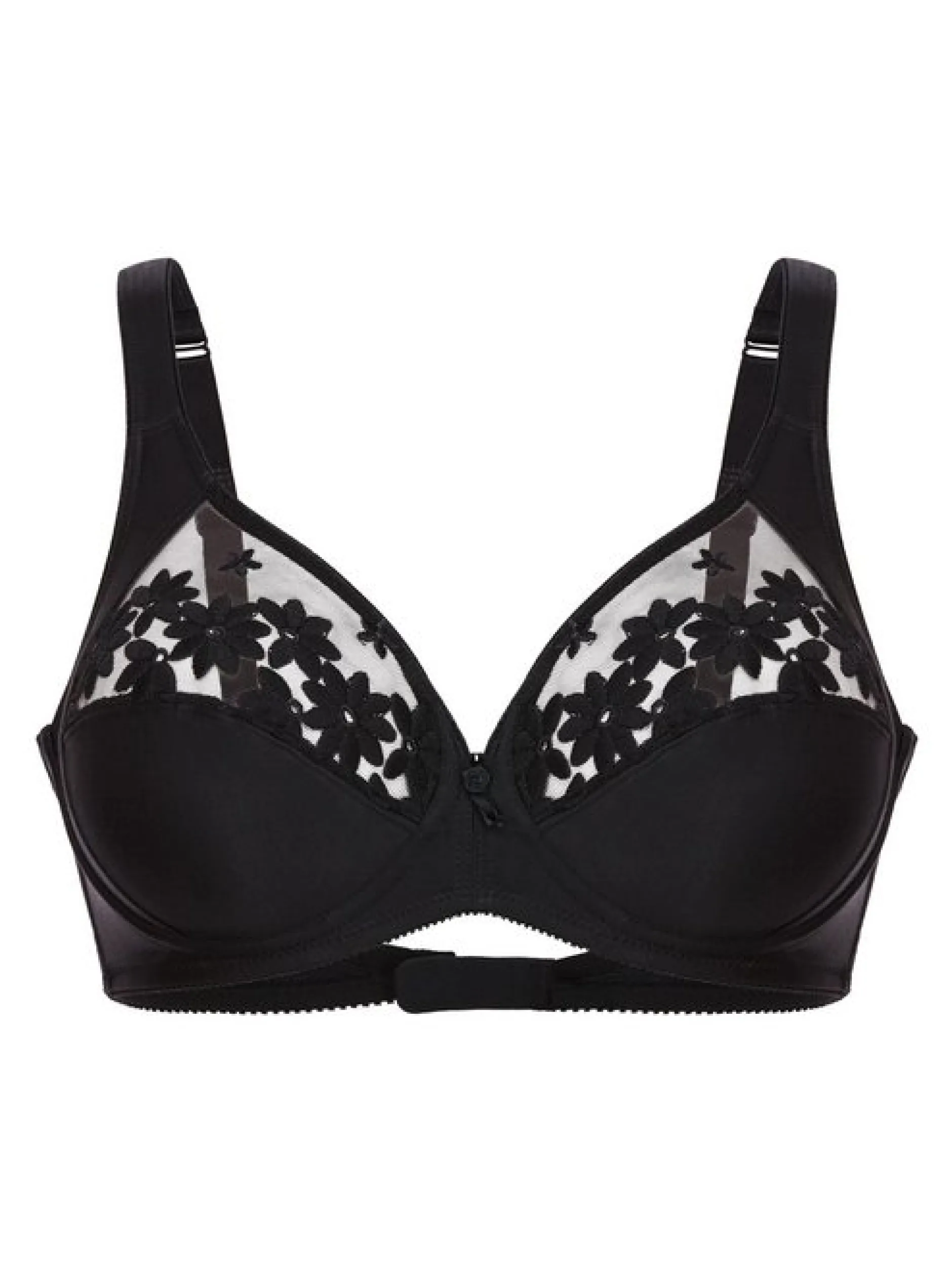 Felina Damen Bügel BH - Swiss Broderie in schwarz