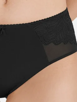 Felina Damen Taillen Slip - Lovely Lotus in schwarz