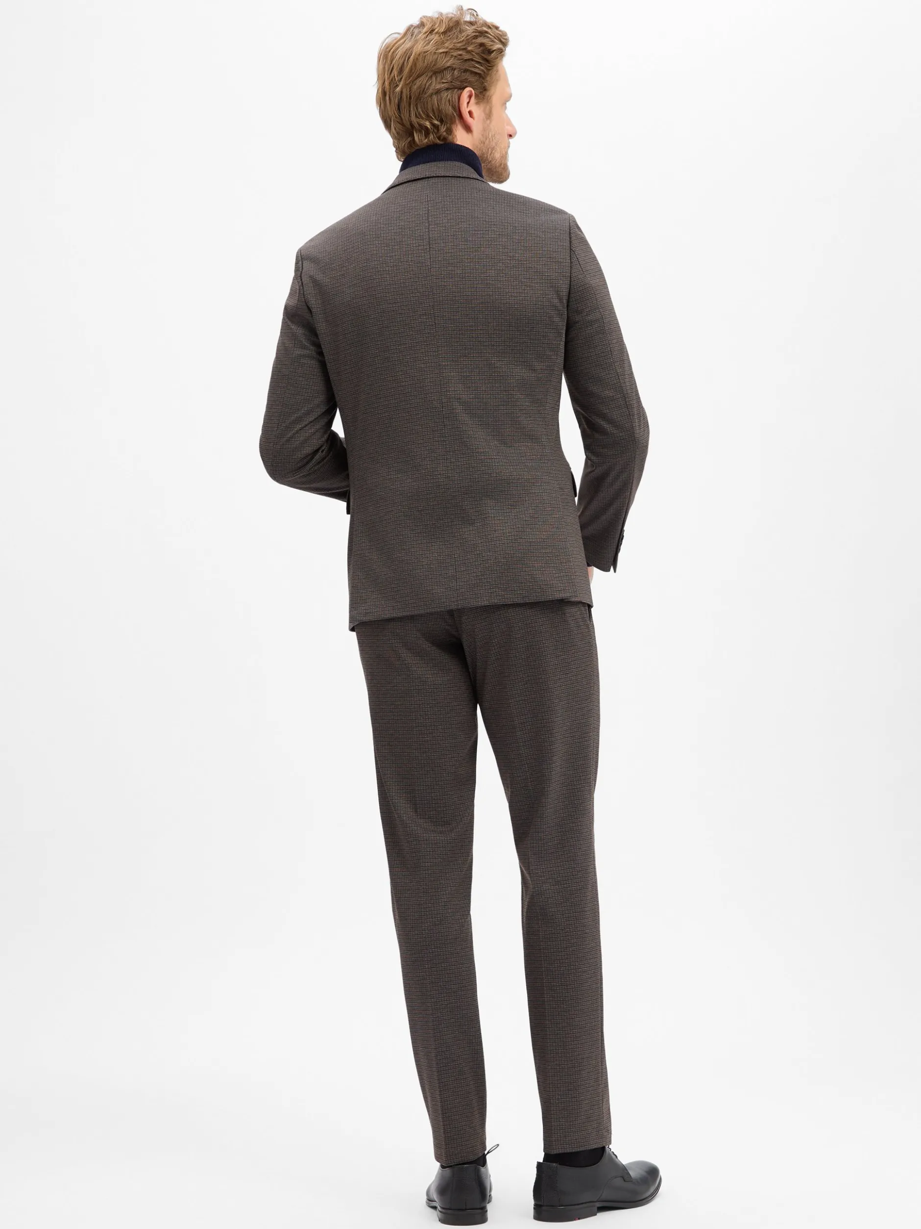 Finshley & Harding Herren Baukasten-Anzug in anthrazit marine