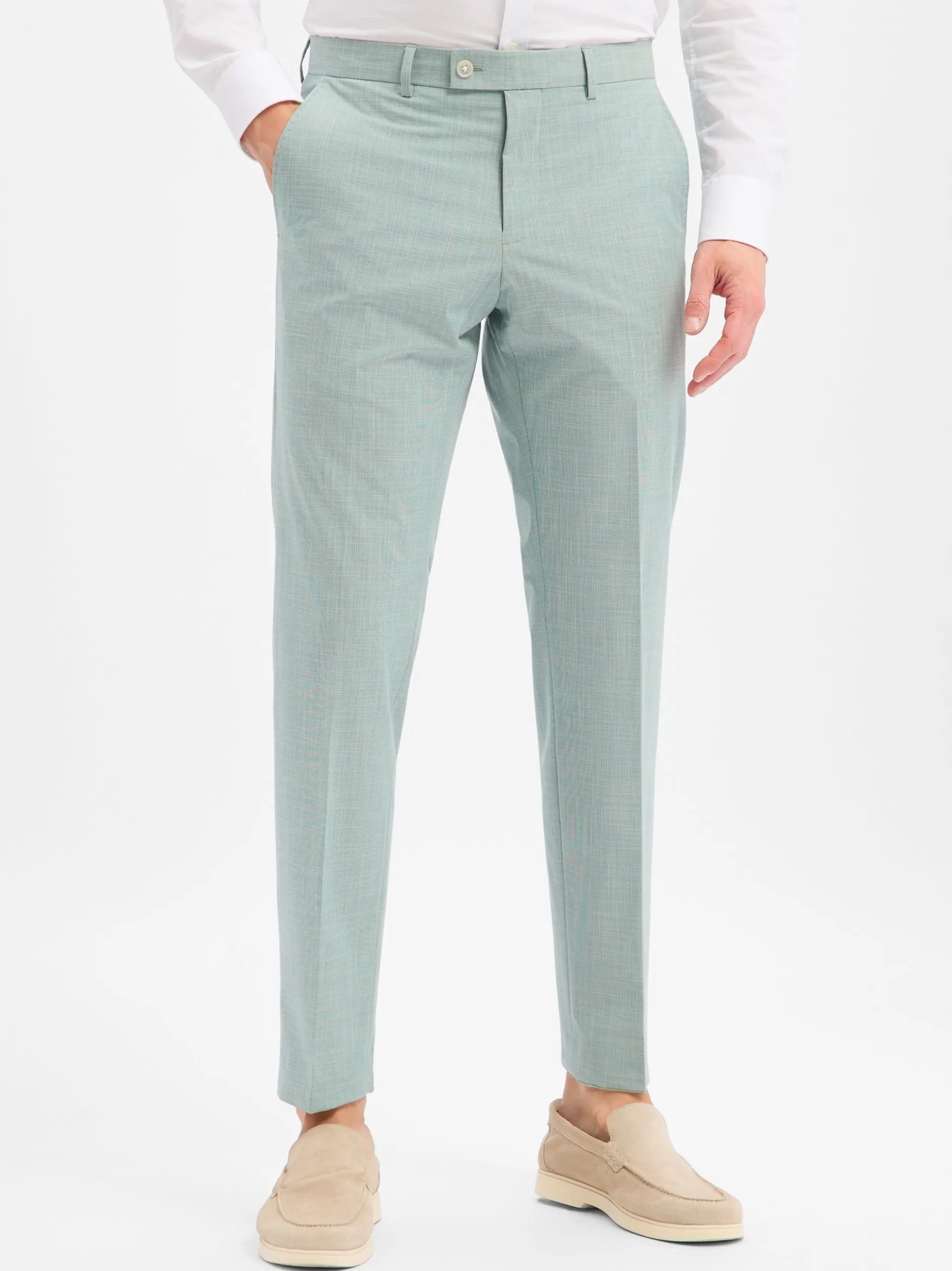 Finshley & Harding Herren Baukasten-Hose - Mitch in schilf ecru