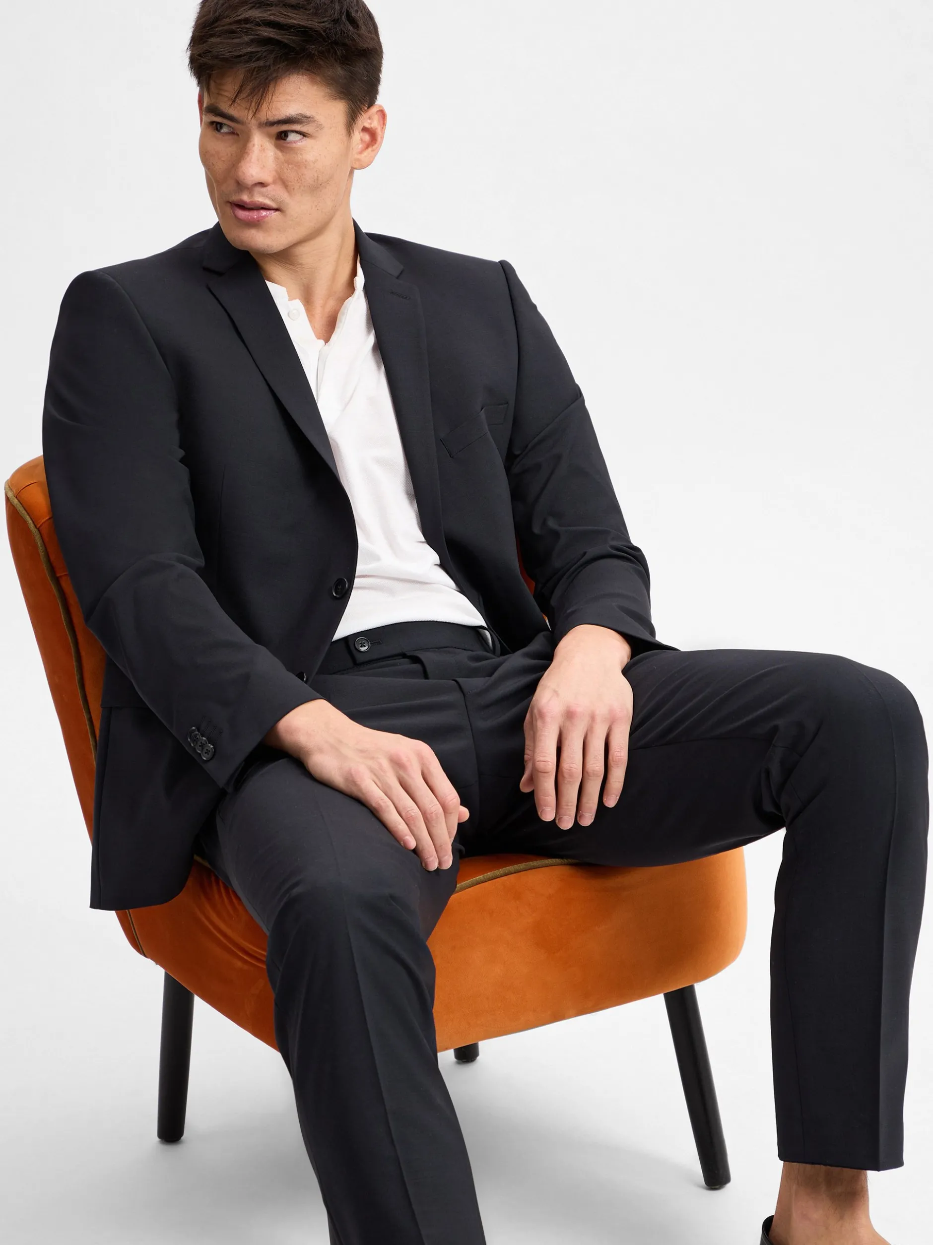 Finshley & Harding Herren Baukasten-Anzughose - Mitch in marine