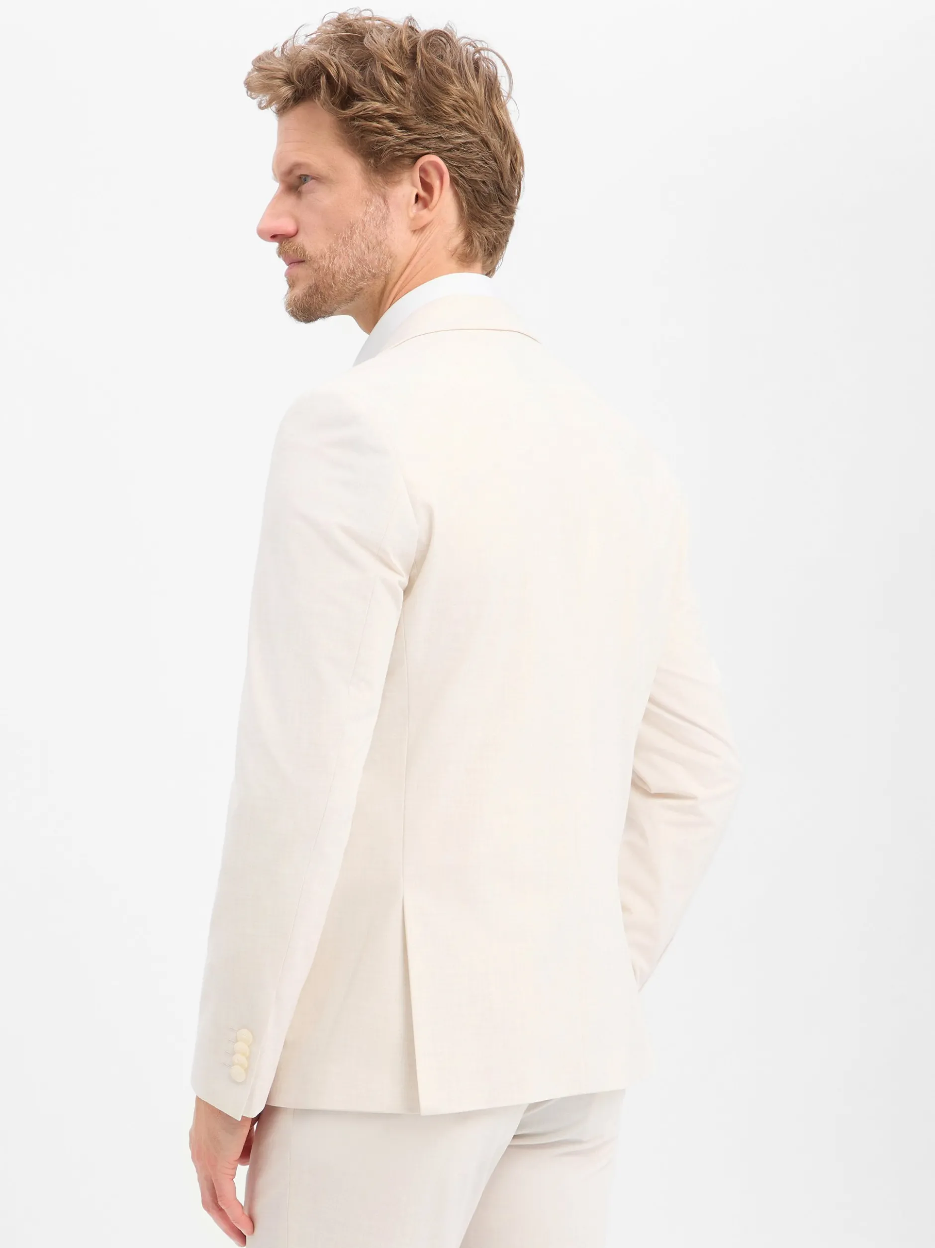 Finshley & Harding Herren Baukasten-Sakko - Steven in beige ecru