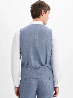 Finshley & Harding Herren Baukasten-Weste - Max in indigo