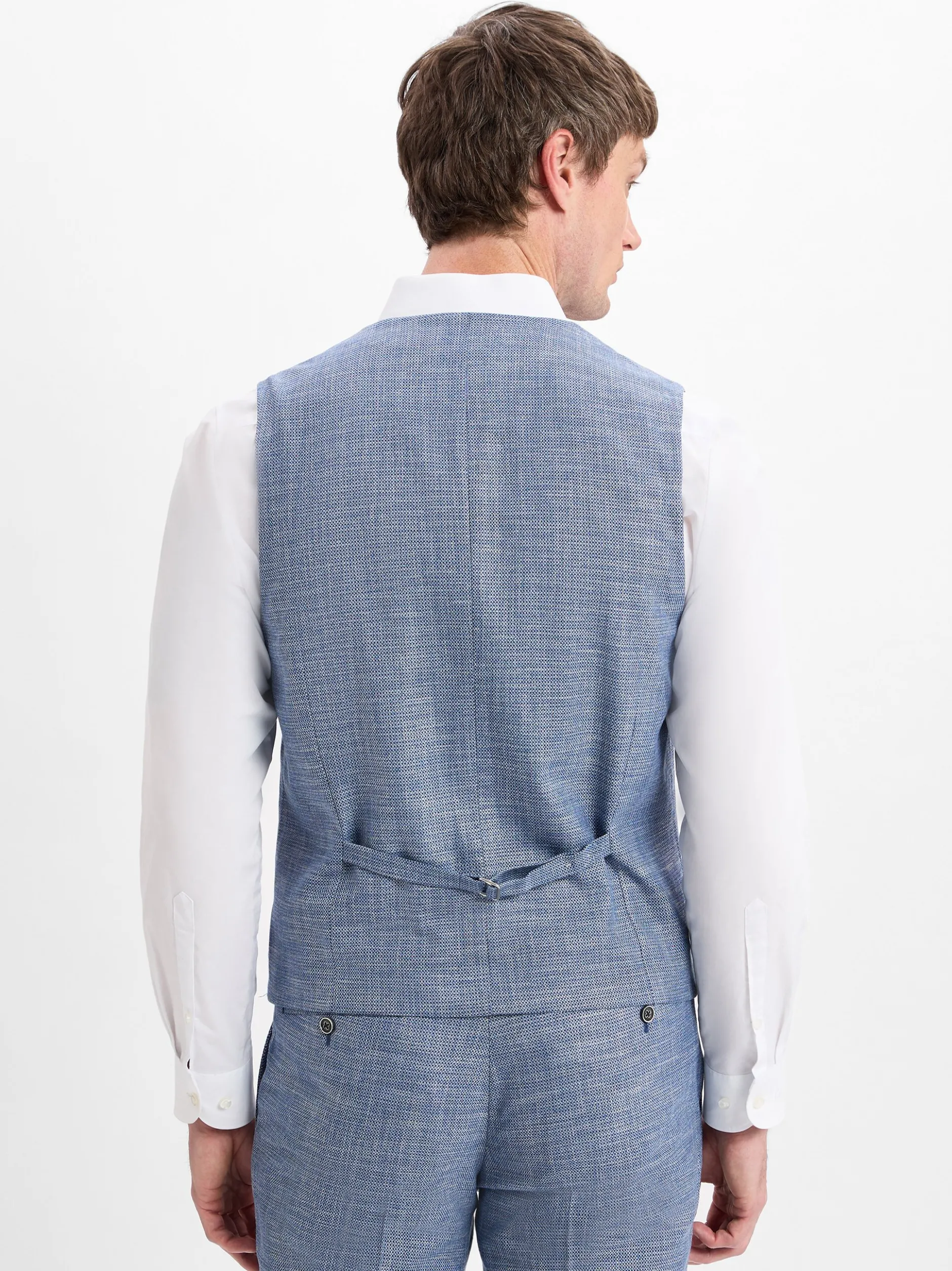 Finshley & Harding Herren Baukasten-Weste - Max in indigo