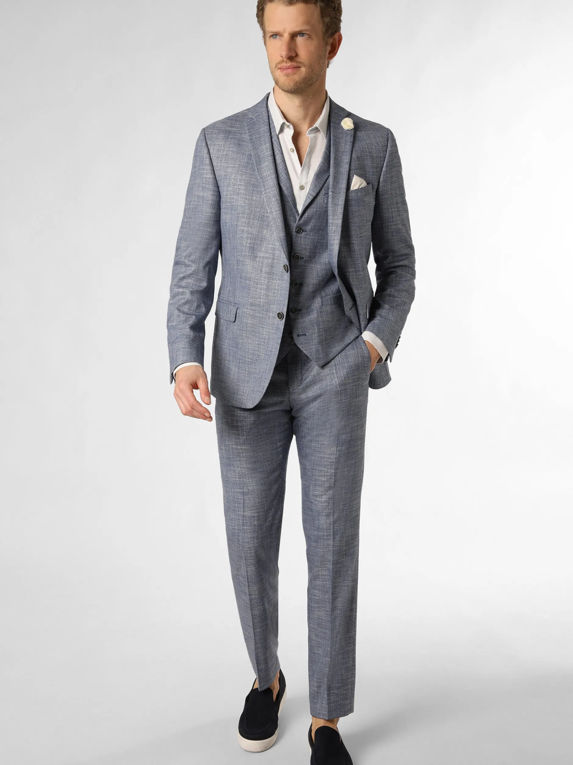 Finshley & Harding Herren Baukasten-Hose - Mitch in marine