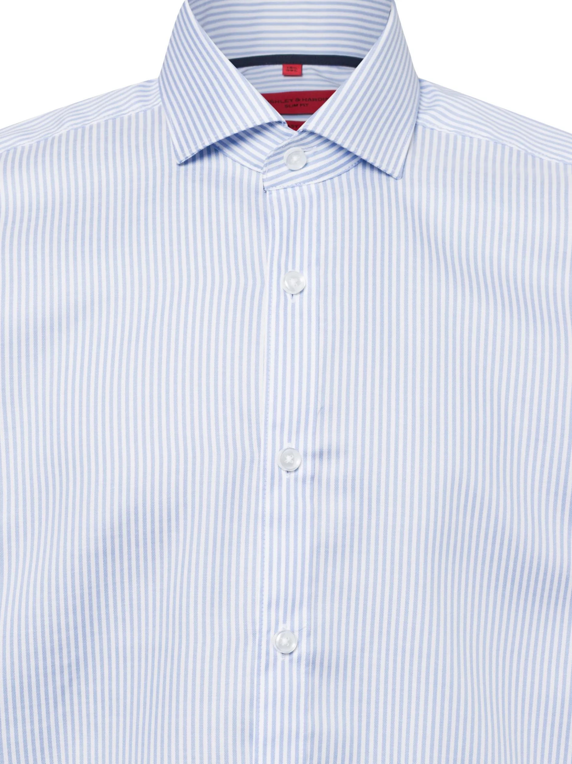 Finshley & Harding Herren Businesshemd - Easy Care in hellblau