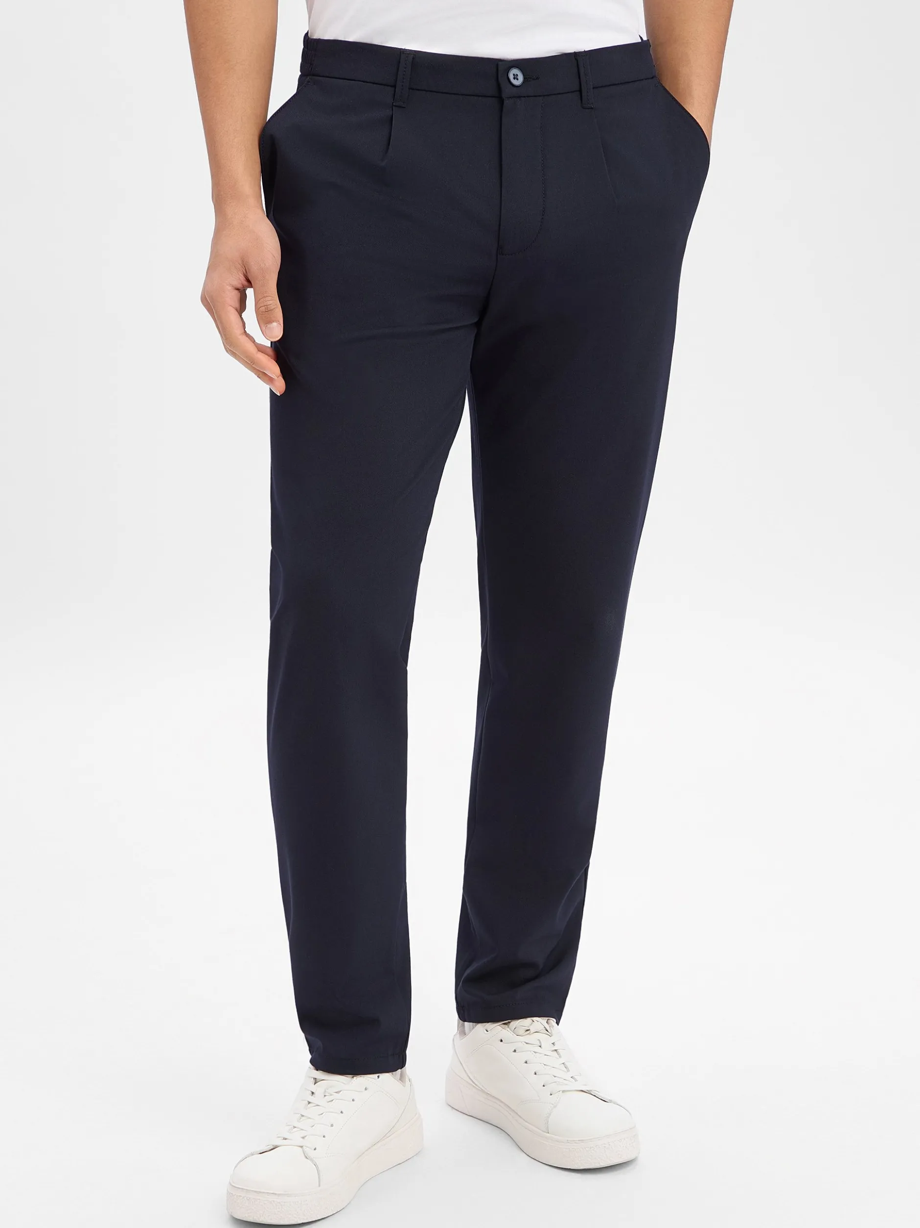 Finshley & Harding Herren Chino - Riley in marine