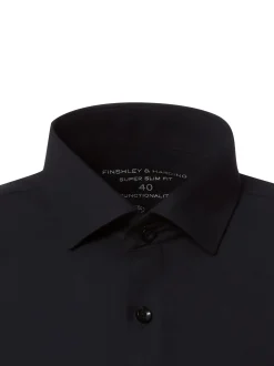 Finshley & Harding Herren Hemd in schwarz