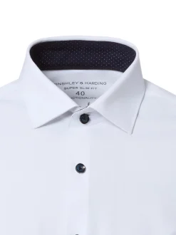 Finshley & Harding Herren Hemd in weiß - Ärmel: langarm