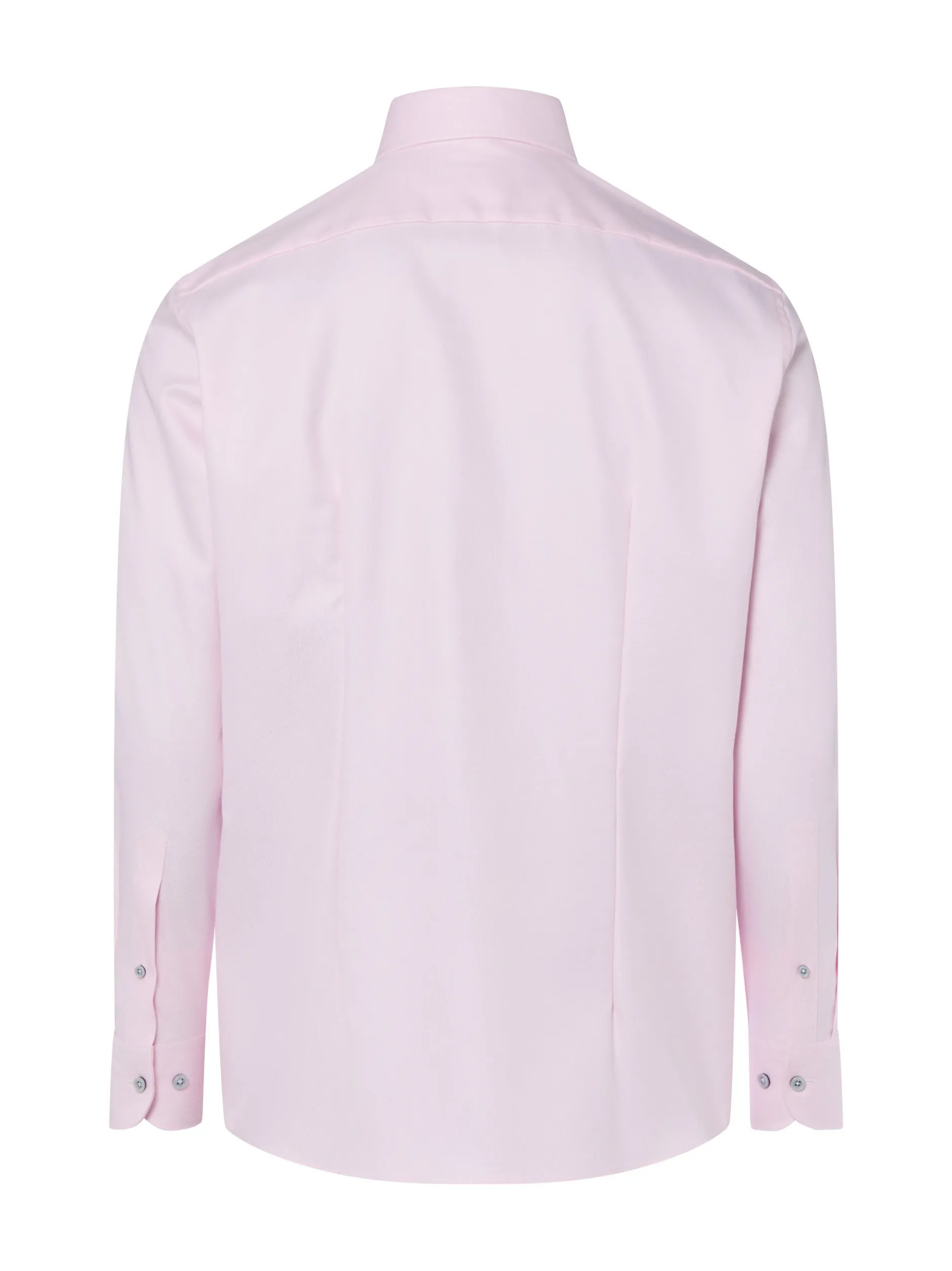 Finshley & Harding Herren Hemd Bügelfrei in rosa weiß