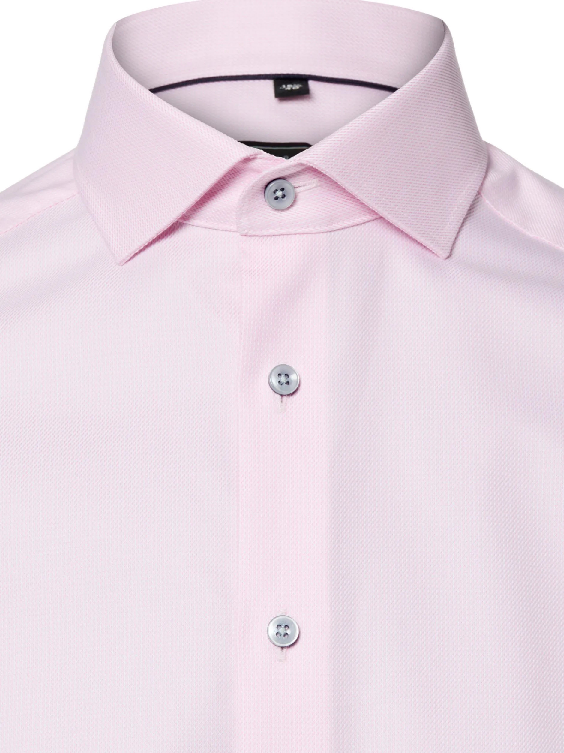 Finshley & Harding Herren Hemd Bügelfrei in rosa weiß