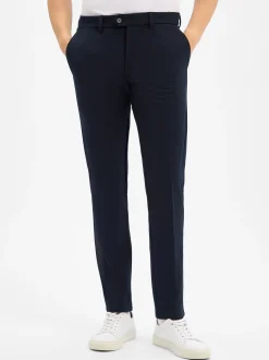 Finshley & Harding Herren Hose - Dylan Slim Fit in marine