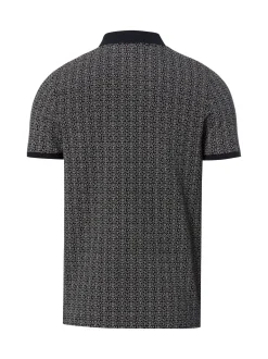Finshley & Harding Herren Poloshirt in marine weiß