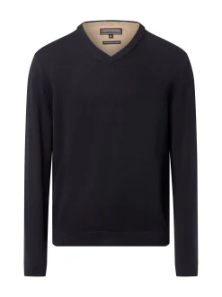 Finshley & Harding Herren Pullover mit Cashmere-Anteil in schwarz