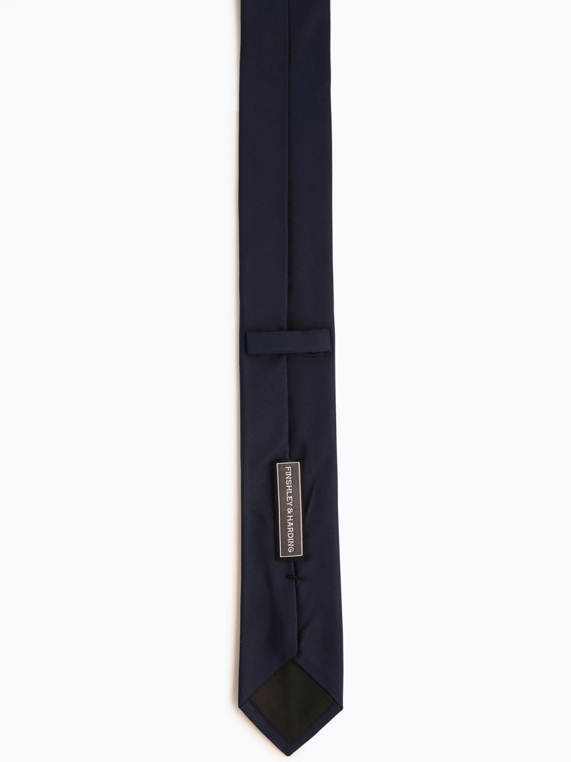 Finshley & Harding Herren Seidenkrawatte in marine