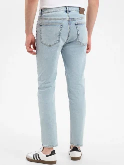 Finshley & Harding Herren Straight Fit Jeans - Ray in bleached