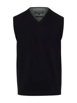 Finshley & Harding Herren Strickpullunder in schwarz