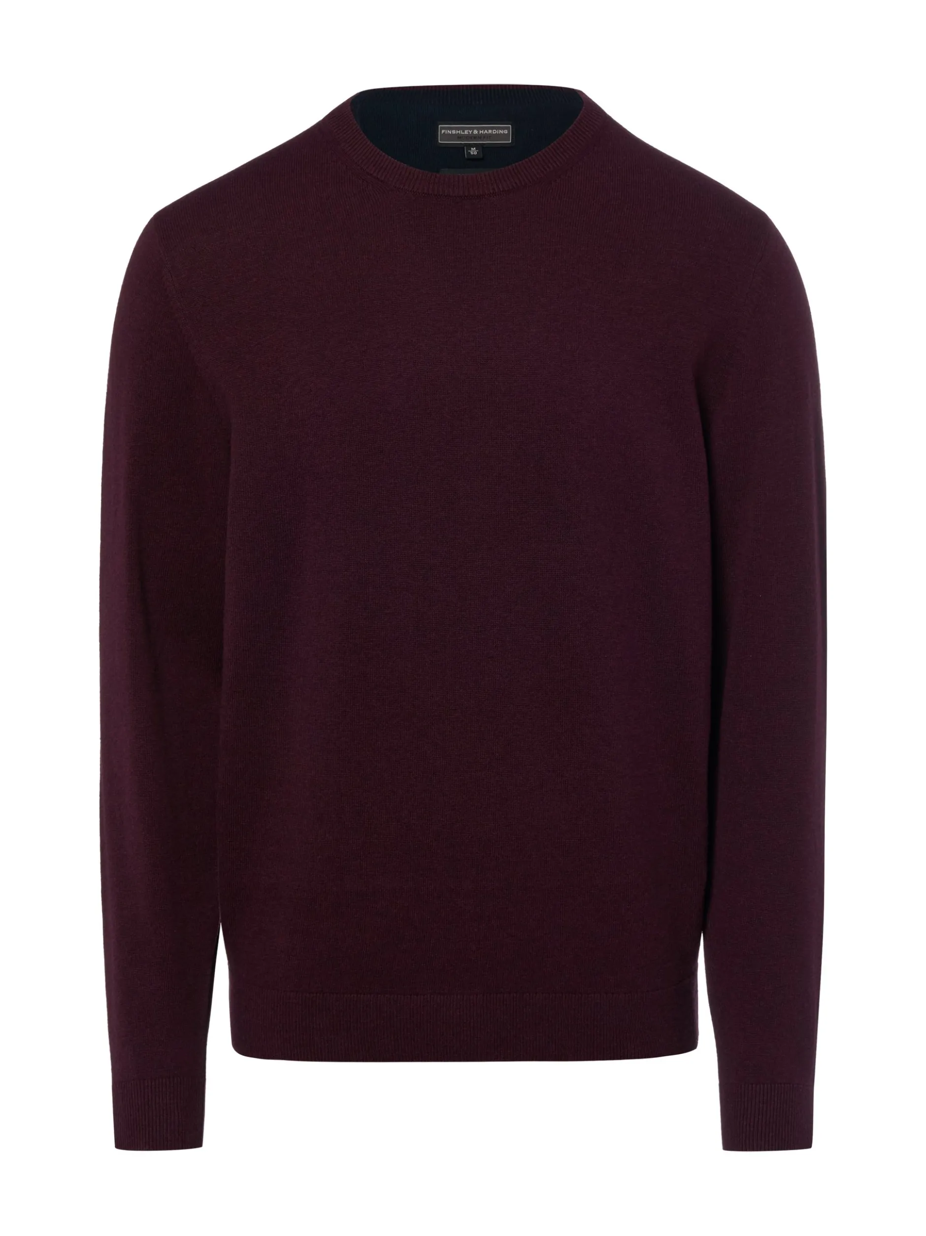 Finshley & Harding Herren Strickpullover in aubergine