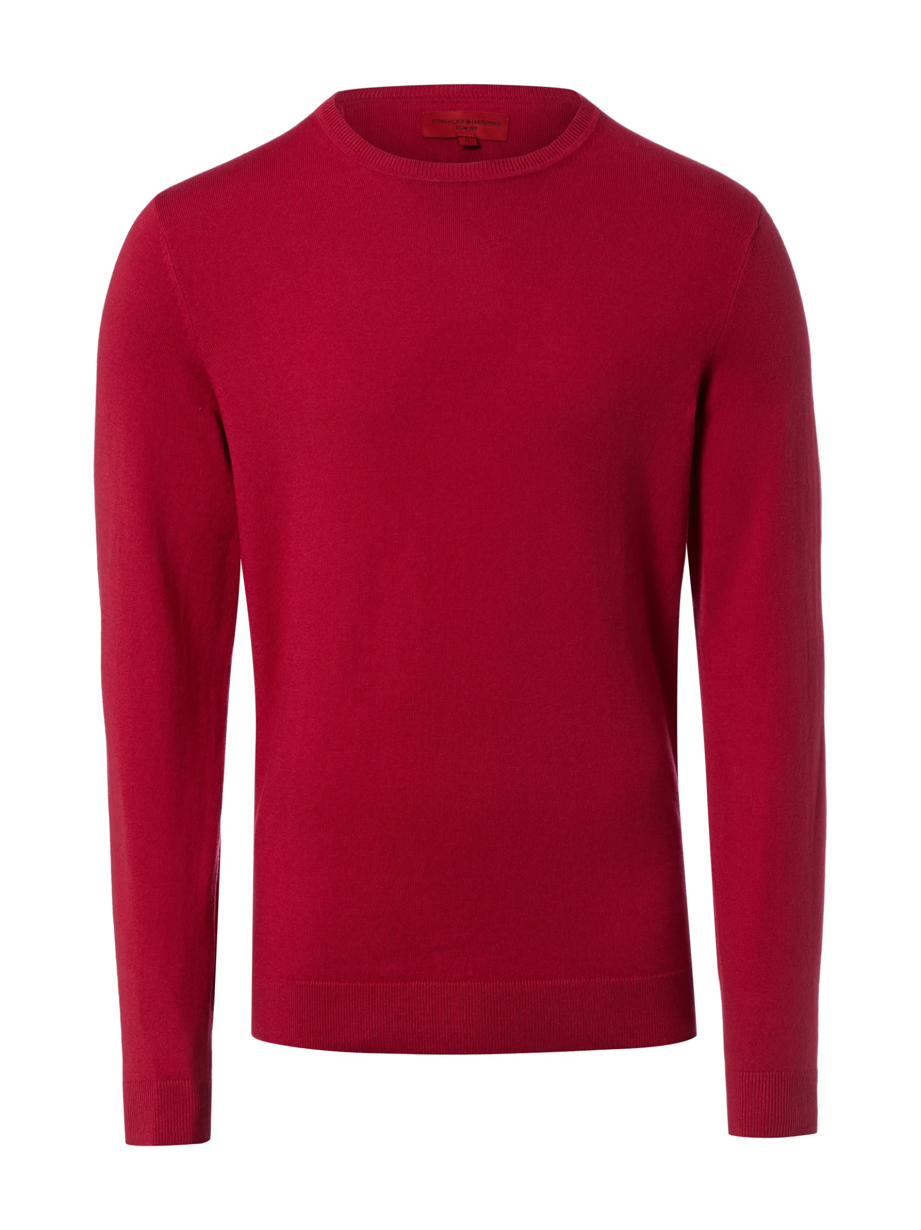Finshley & Harding Herren Strickpullover in himbeer