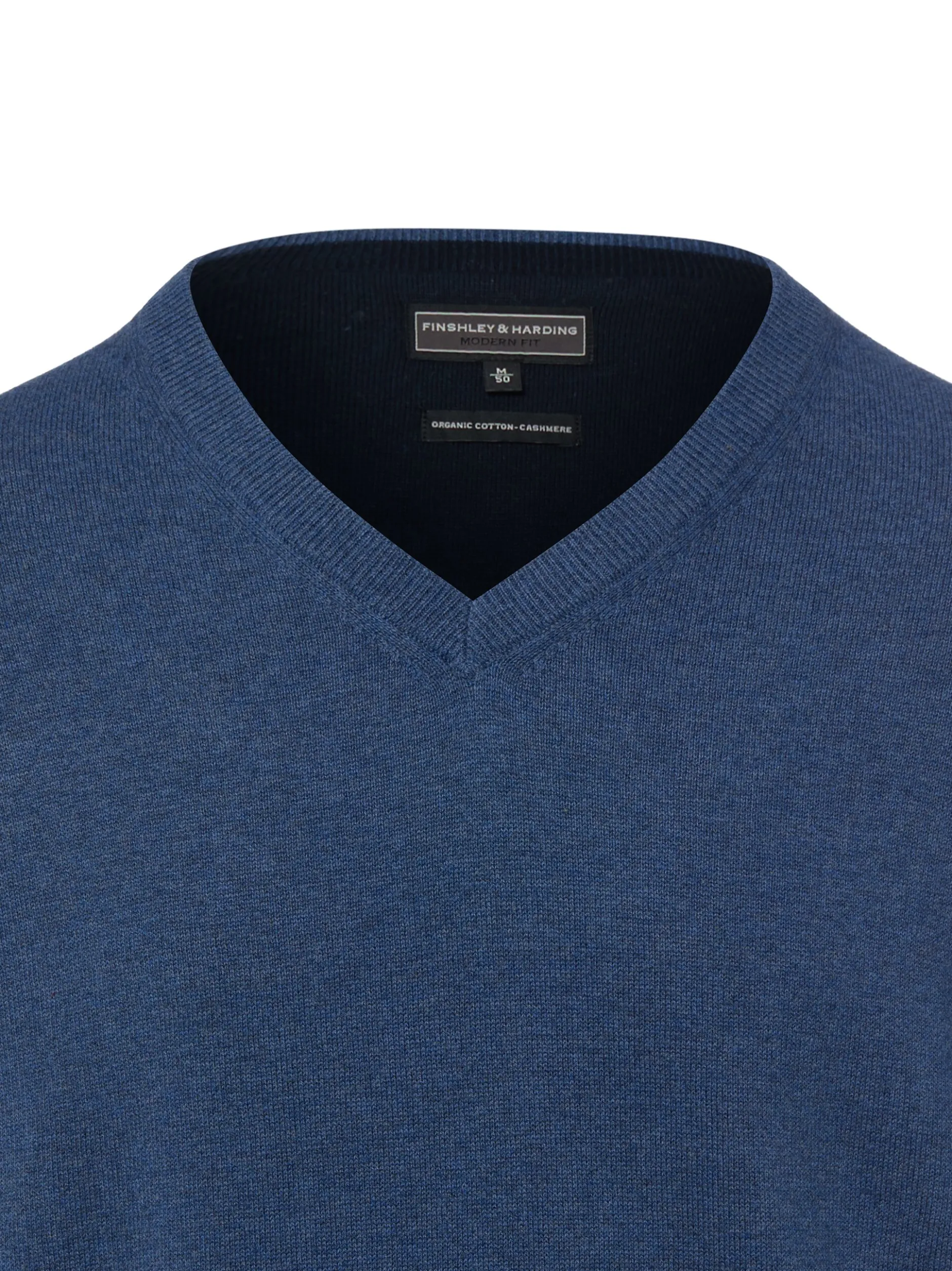 Finshley & Harding Herren Strickpullover in blau