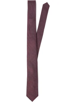 Finshley & Harding London Herren Krawatte und Einstecktuch in bordeaux blau