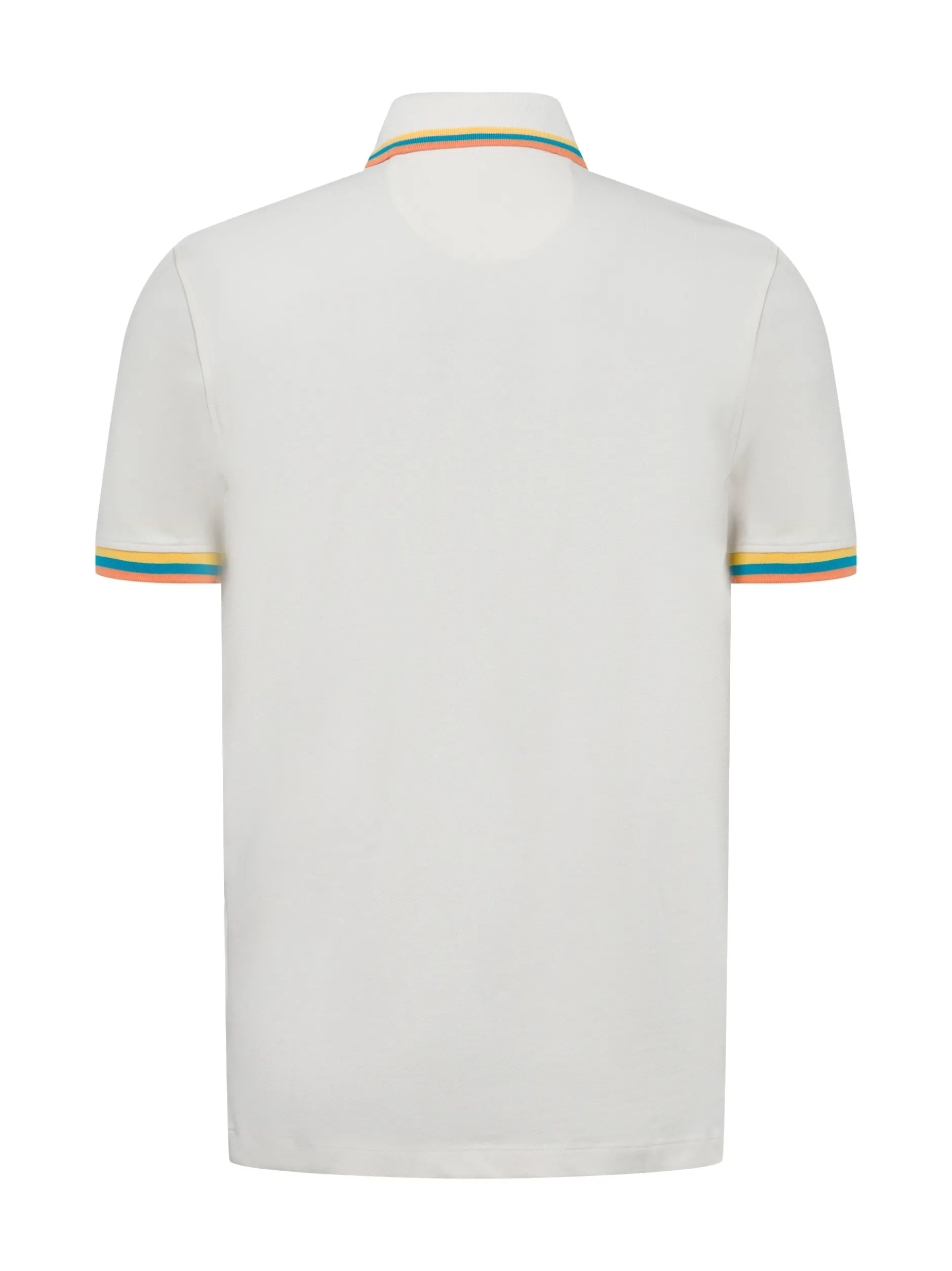 Finshley & Harding London Herren Poloshirt in beige mehrfarbig