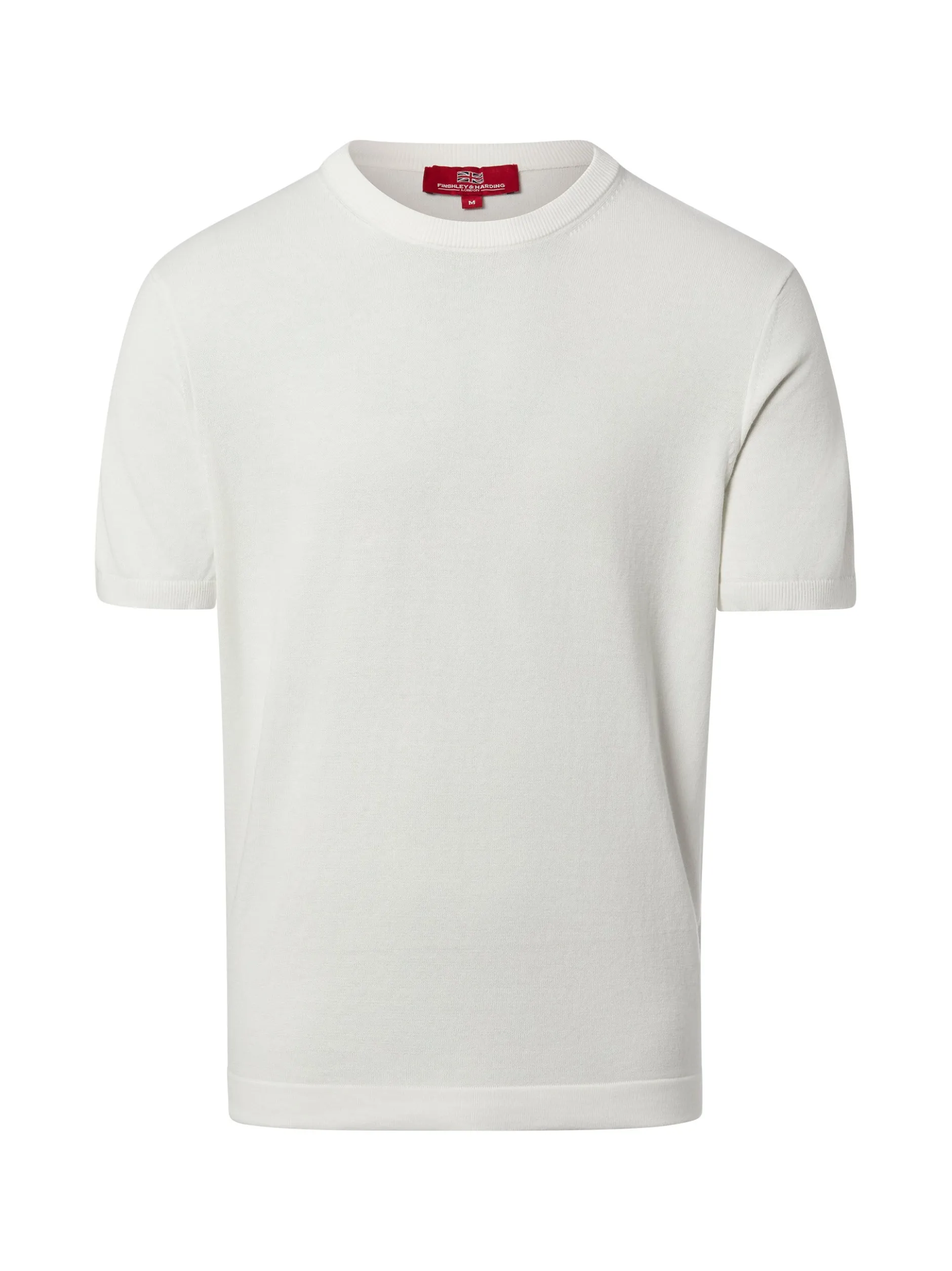 Finshley & Harding London Herren Strick-Shirt in ecru