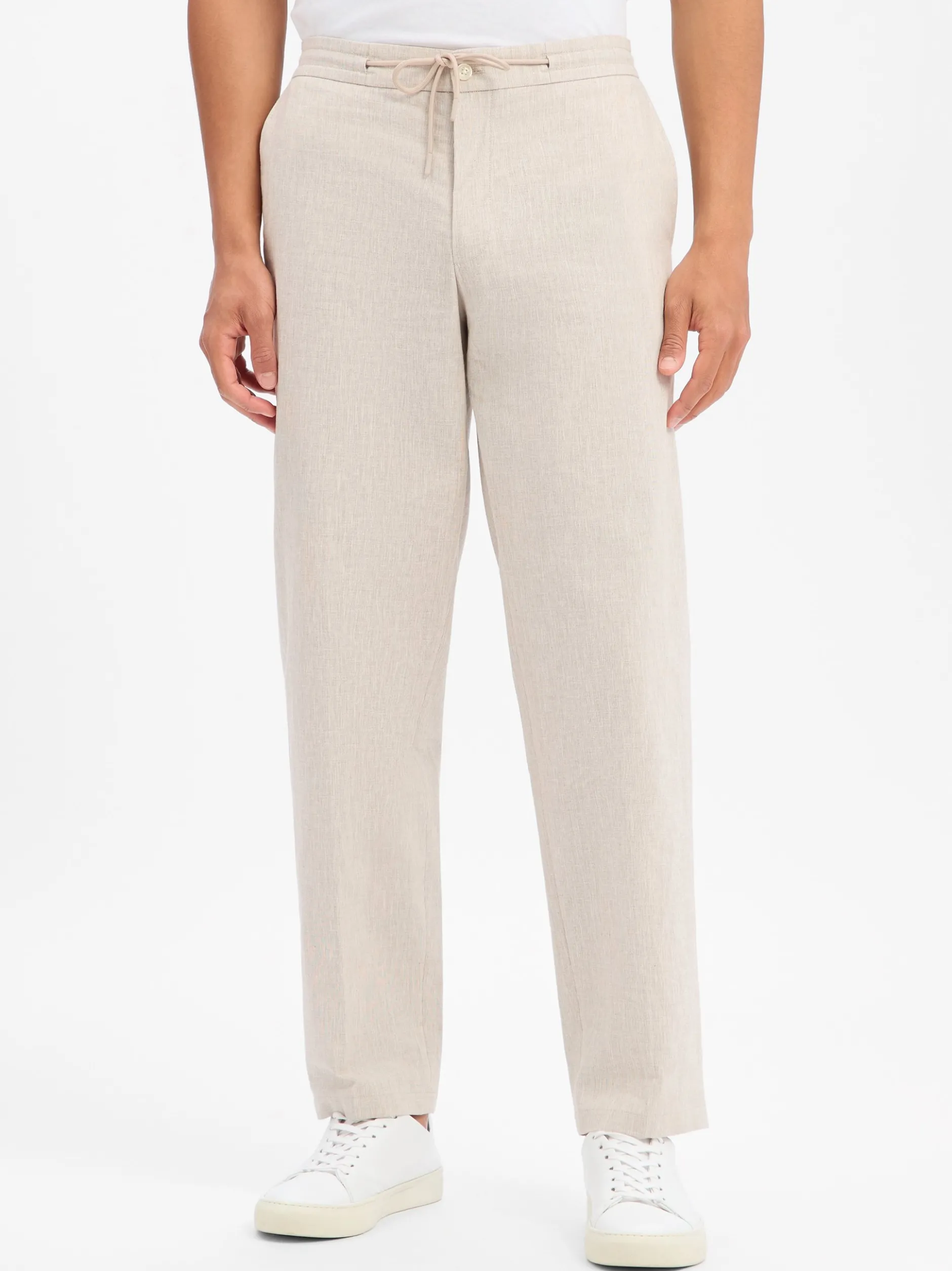 Finshley & Harding London Herren Stoffhose - Cross in kitt