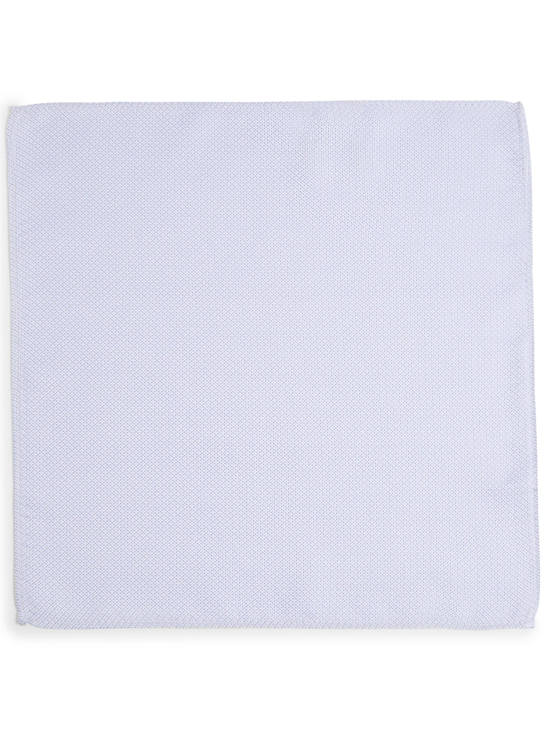 Finshley & Harding London Herren Krawatte und Einstecktuch aus Seide in hellblau silber