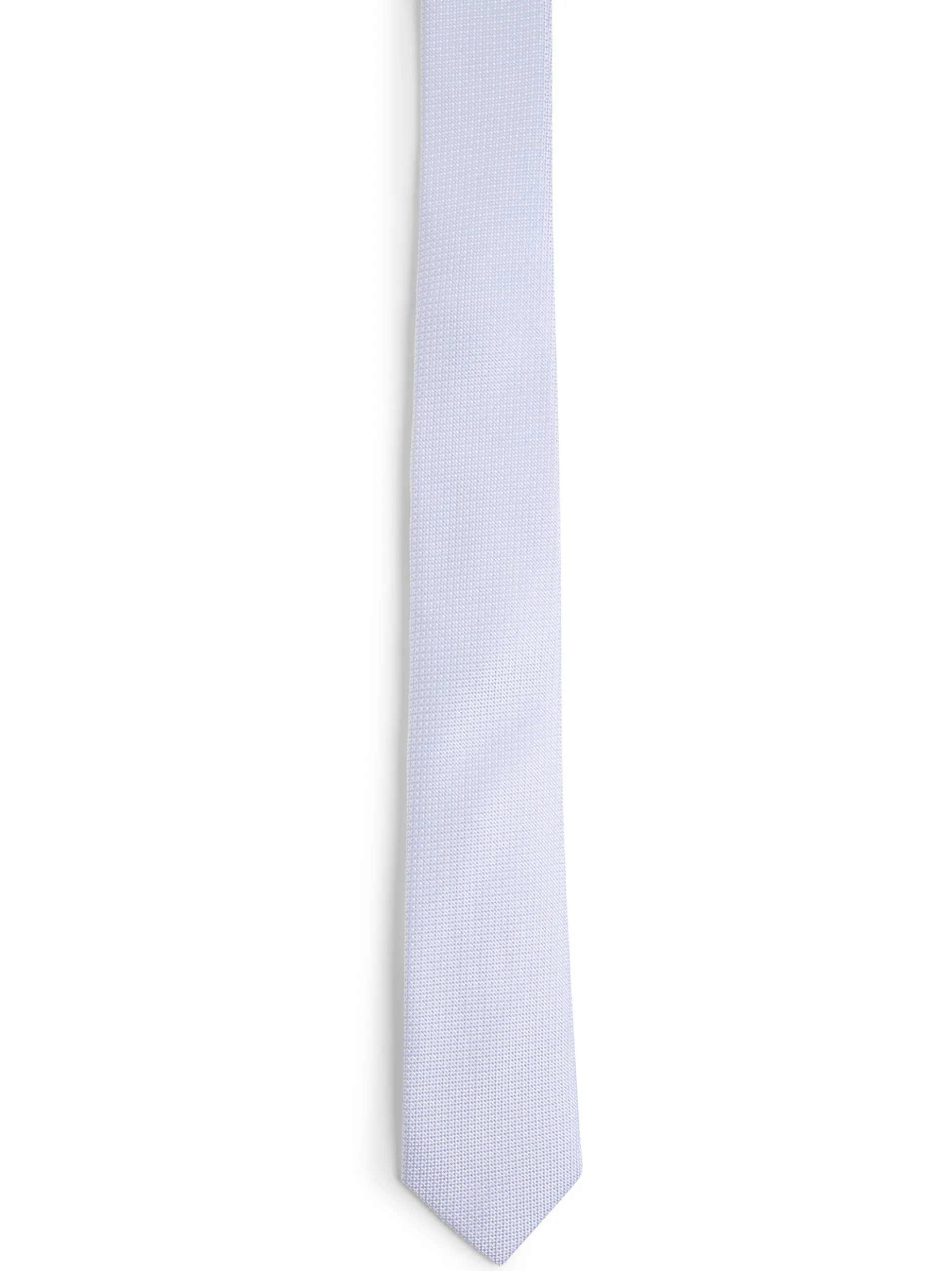 Finshley & Harding London Herren Krawatte und Einstecktuch aus Seide in hellblau silber