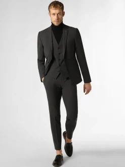 Finshley & Harding London Herren Baukasten-Hose - Hoxdon in anthrazit