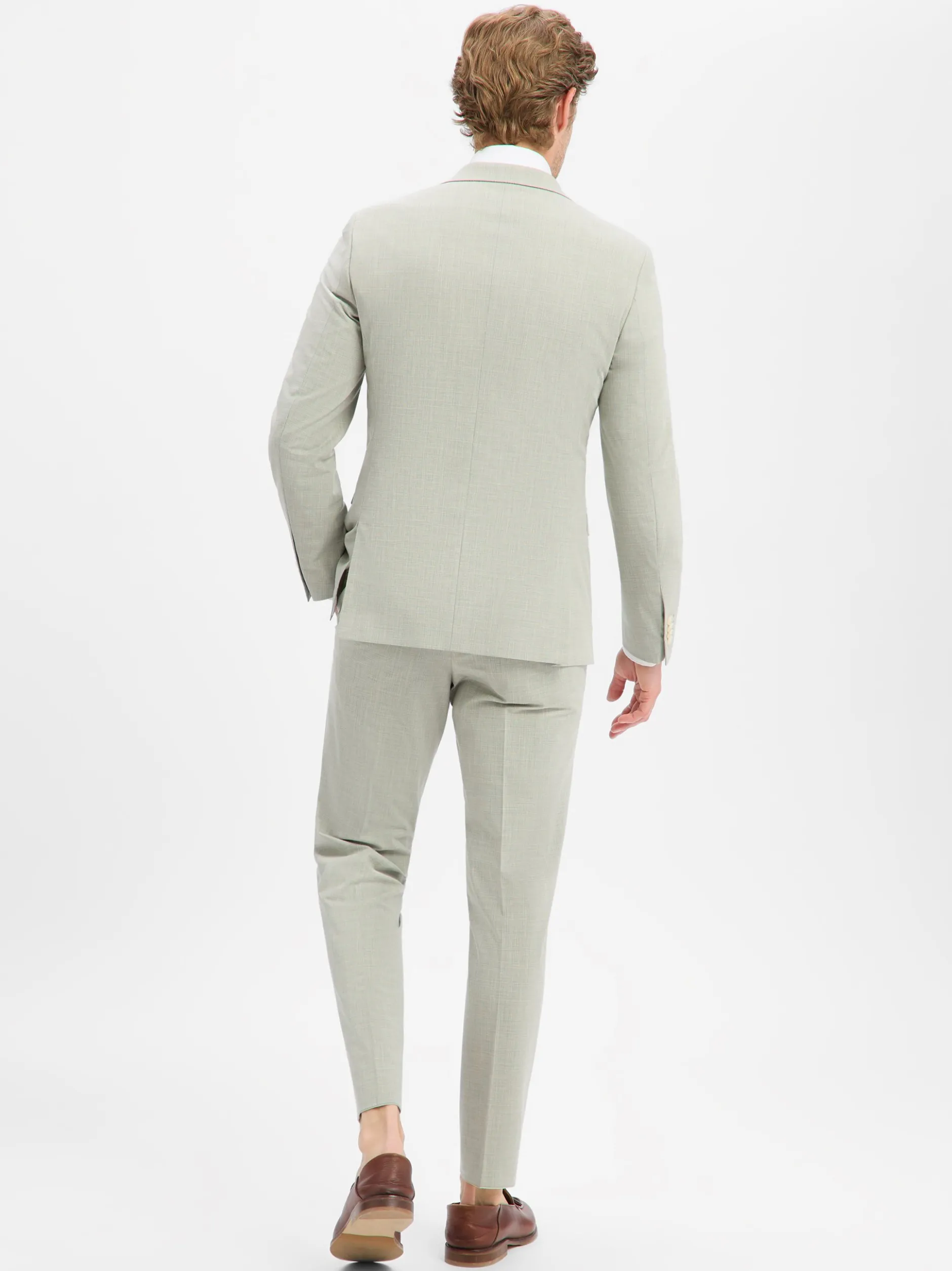 Finshley & Harding London Herren Anzug - Brixdon/Hoxdon in hellgrau