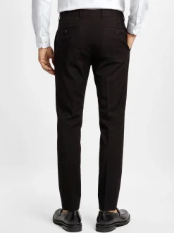 Finshley & Harding London Herren Baukasten-Hose Slim Fit - Hoxdon in schwarz