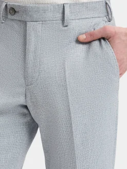 Finshley & Harding London Herren Baukasten-Hose - Hoxdon in hellgrau