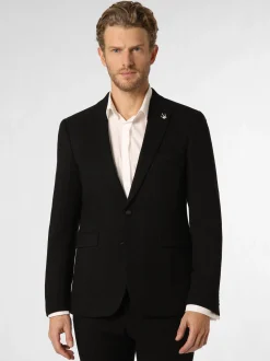 Finshley & Harding London Herren Baukasten-Sakko - Brixdon in schwarz