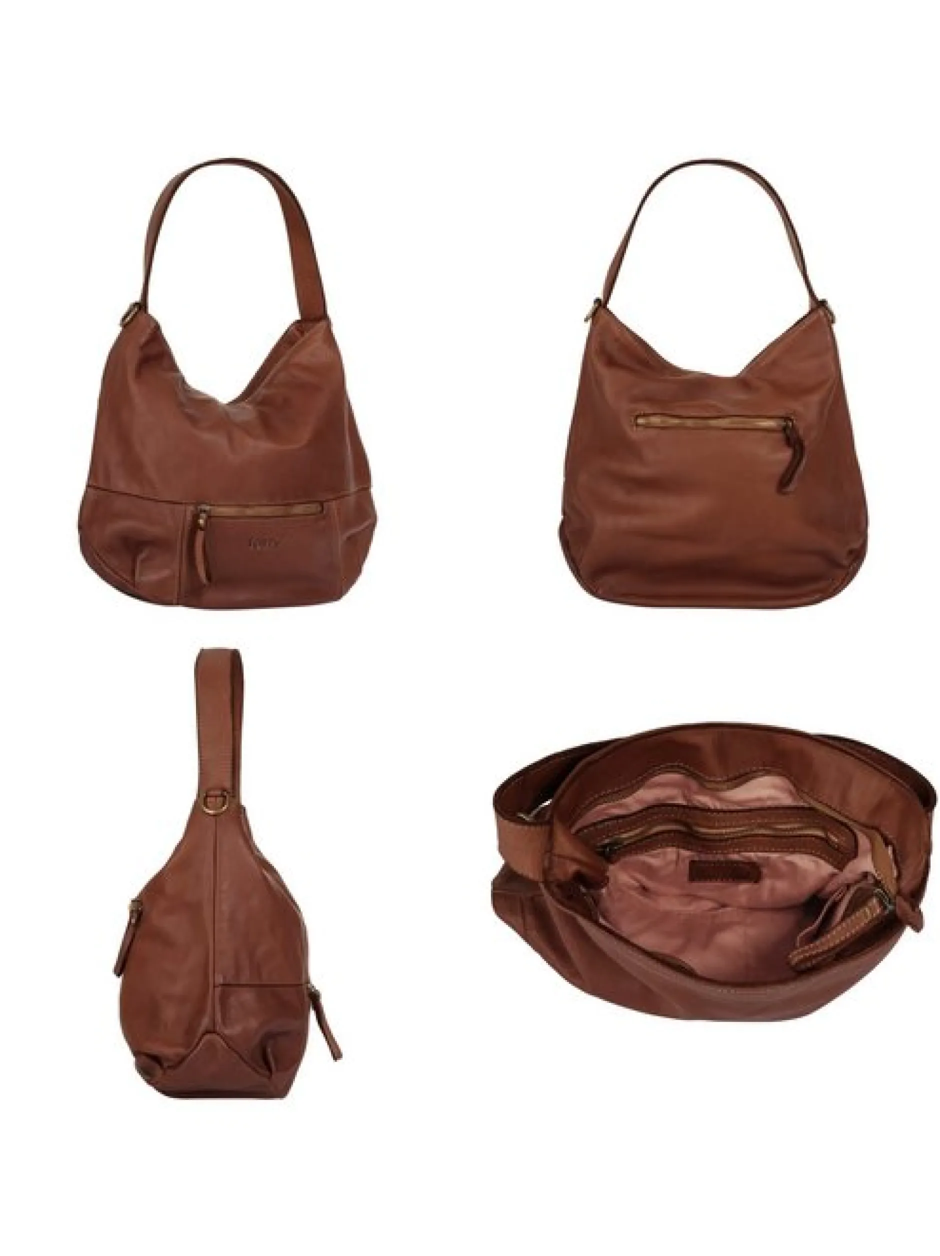 forty° Damen Shopper in cognac