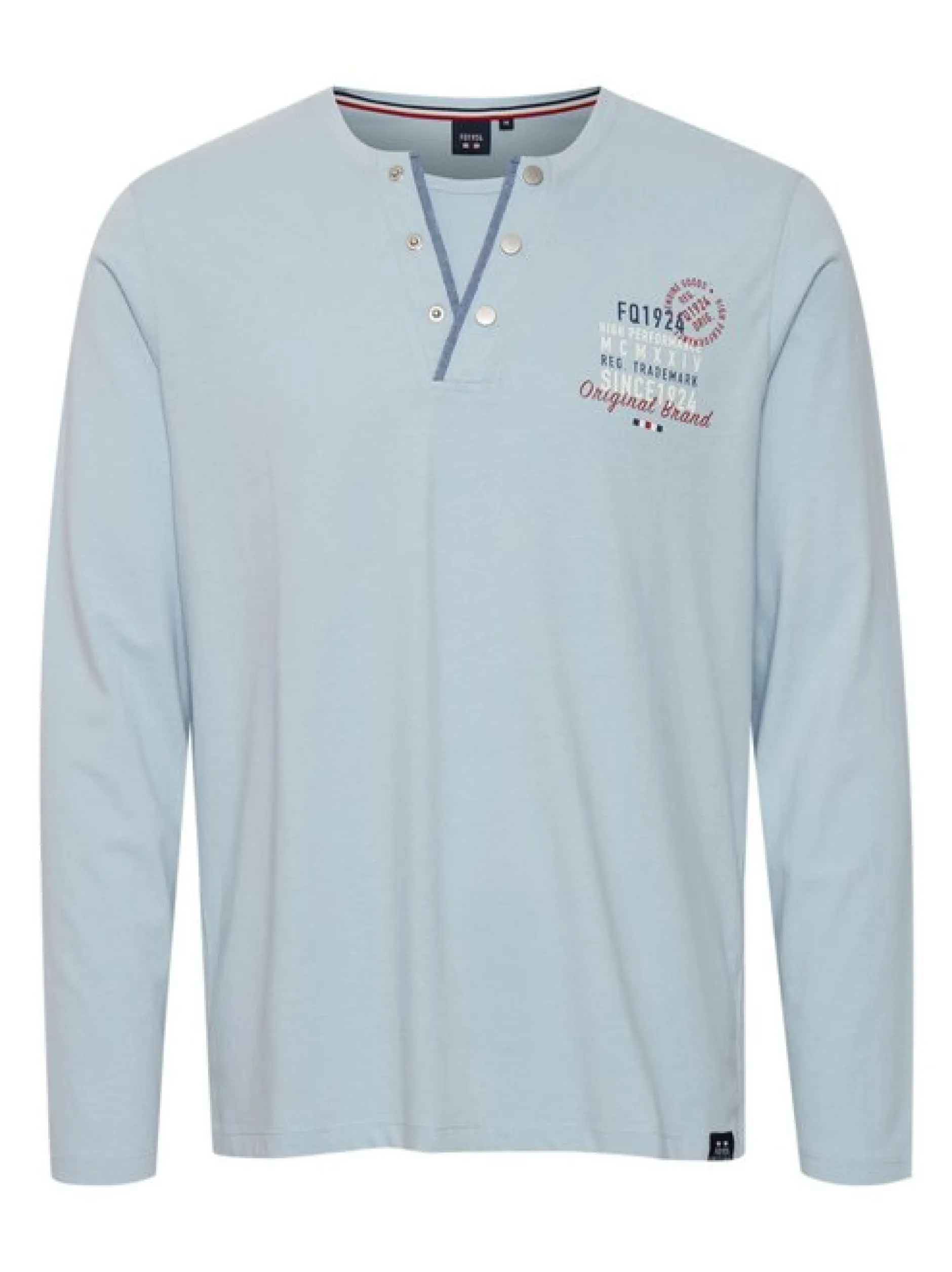 FQ1924 Herren Henleyshirt - FQRolf in blau