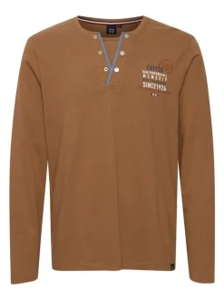 FQ1924 Herren Henleyshirt - FQRolf in braun