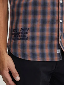 FQ1924 Herren Kurzarmhemd - FQSamir in orange