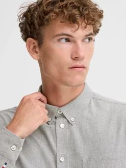 FQ1924 Herren Langarmhemd - FQGrand in grau