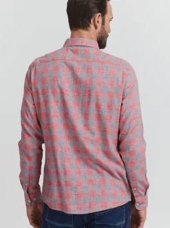 FQ1924 Herren Langarmhemd - FQYunus in rot