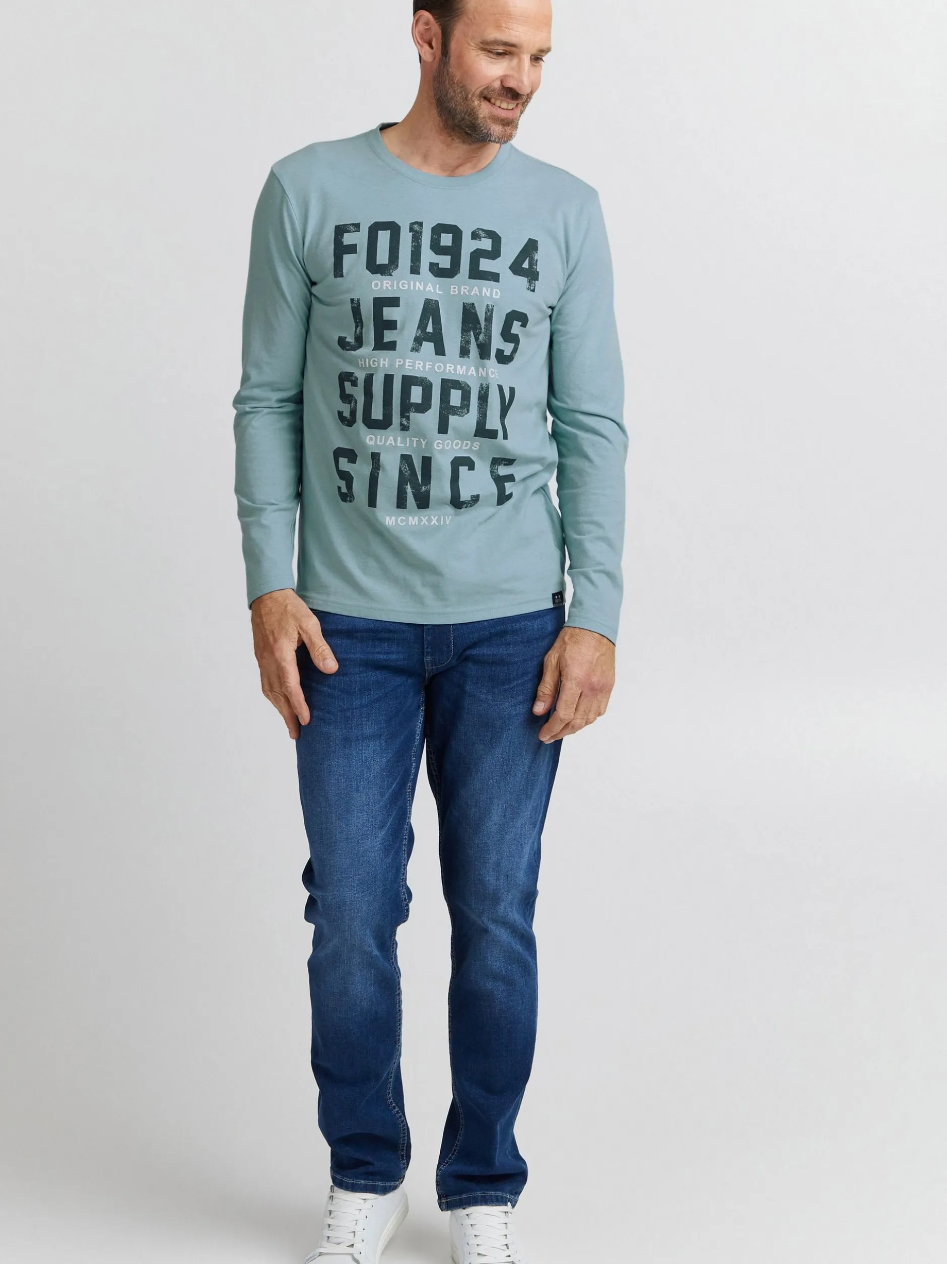 FQ1924 Herren Langarmshirt - FQNoxan in hellblau