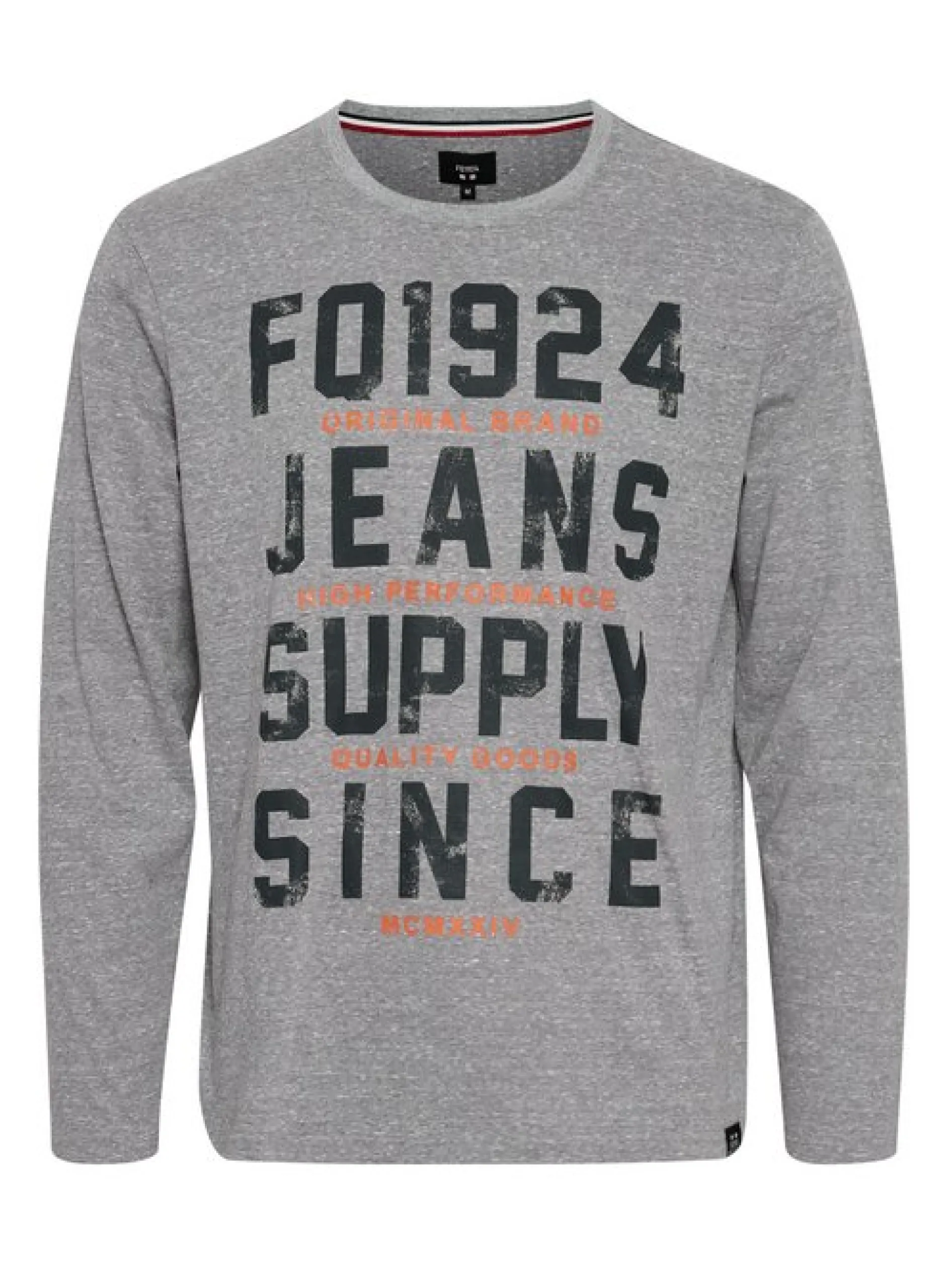 FQ1924 Herren Langarmshirt - FQNoxan in grau