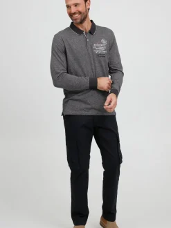 FQ1924 Herren Langarmshirt - FQPeder in anthrazit