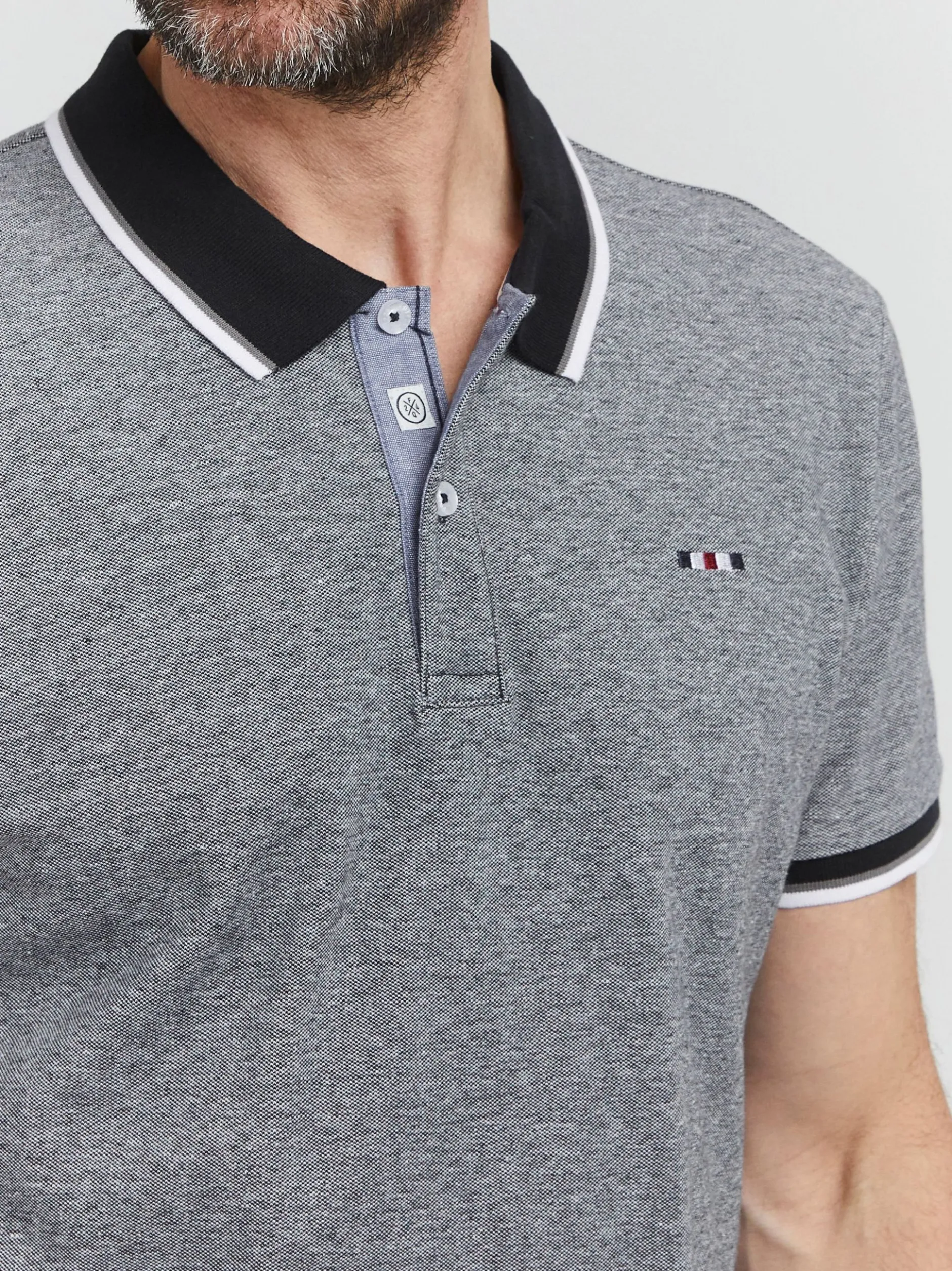FQ1924 Herren Poloshirt - FQEvander in schwarz
