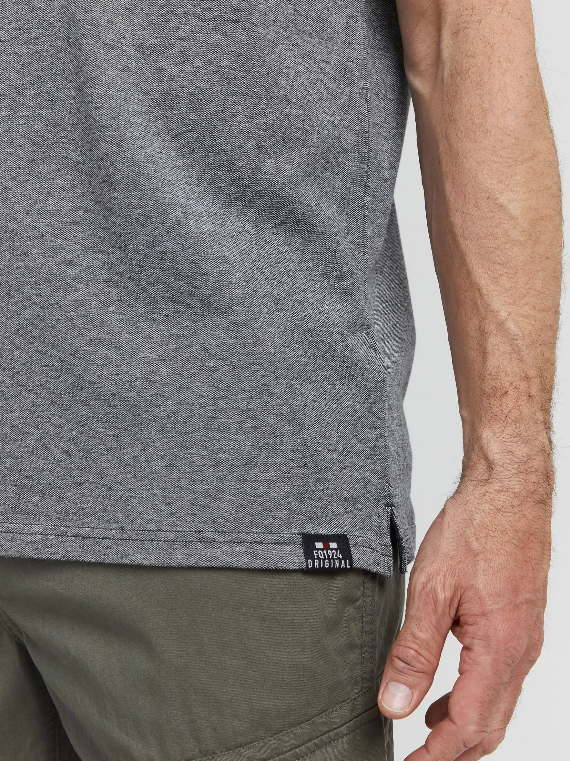FQ1924 Herren Poloshirt - FQEvander in schwarz