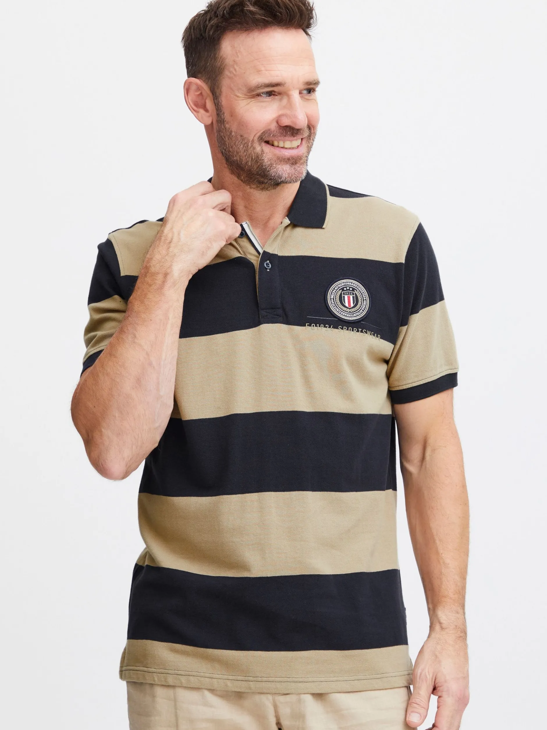 FQ1924 Herren Poloshirt - FQPeter in beige